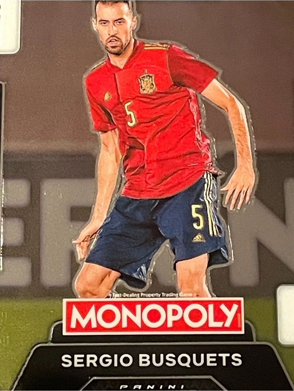 Panini 2026 Prizm Monopoly FIFA World Cup Sergio Busquets Spain #45 Base Card